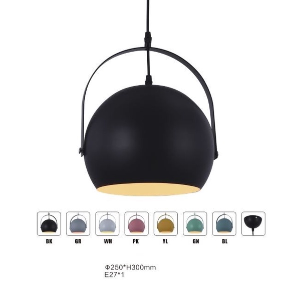 FL 1095 LAMPU GANTUNG MODERN MINIMALIS WARNA WARNI INDUSTRIAL RETRO CAFE DEKORASI HIAS