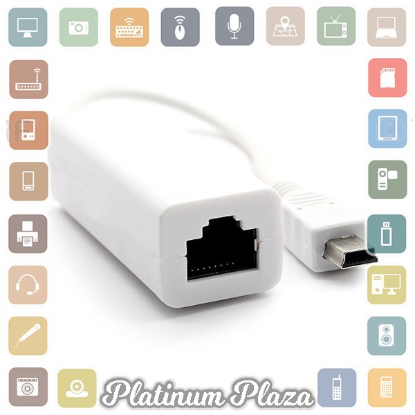 DeLOCK Mini USB to RJ45 LAN Cable Adapter - White`26JWQE-