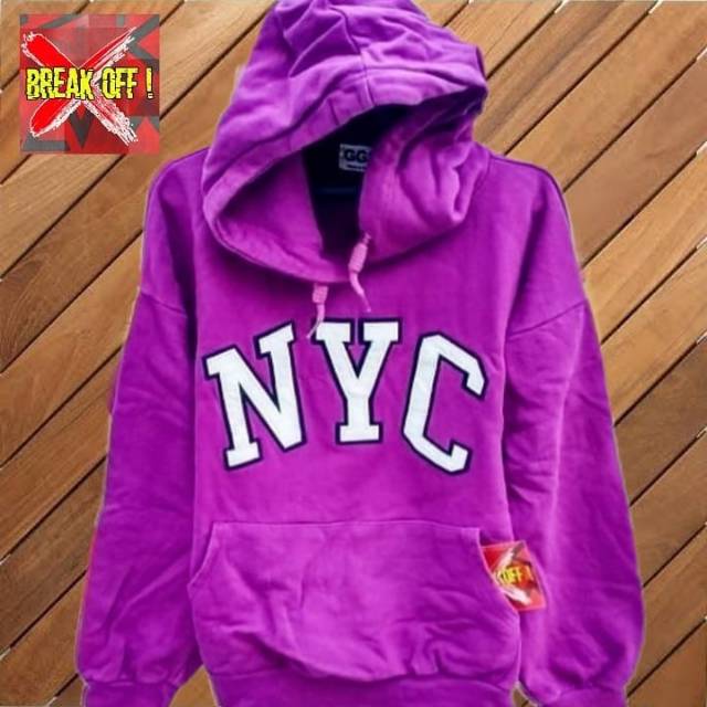 Hoodie NYC Ungu Original