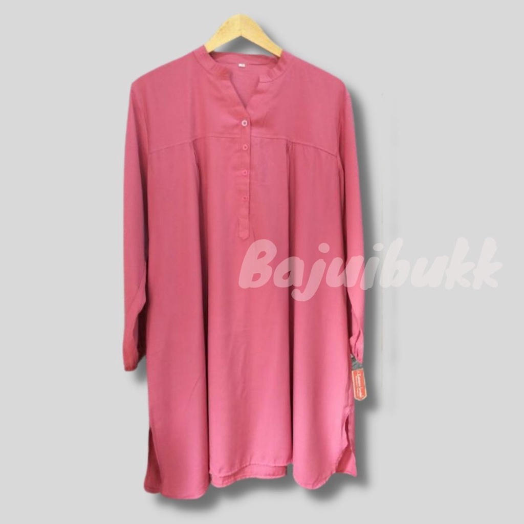 Tunik viscose polos pink