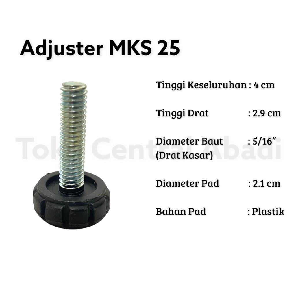 Stabil kaki kursi / kaki sofa / kaki bangku/Adjuster MKS 25 / Adjuster Kaki Meja / Adjuster / Alas K