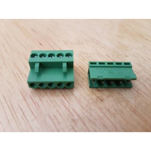 konektor green HT3.96 mm 5p Lurus terminal block connector pair blok 5 pin pitch 3.96mm 3.96 mm