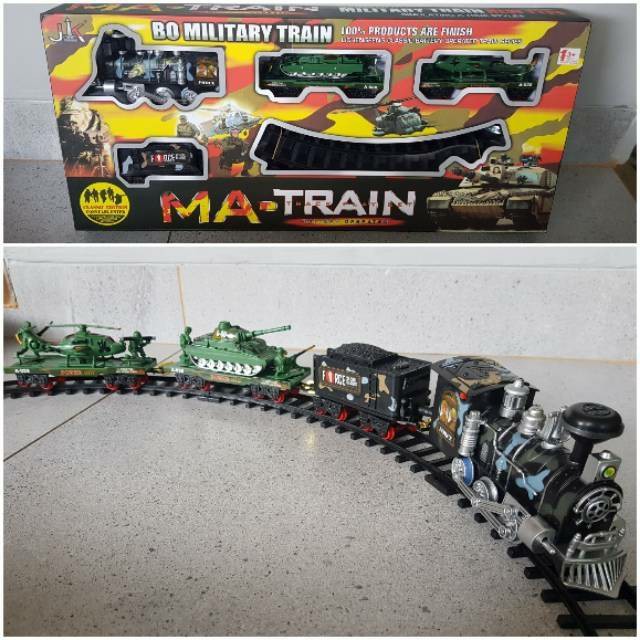 Mainan Anak Set Kereta Api Tentara Militer - Military Train - Mainan Kereta Api - Mainan Anak MA Train