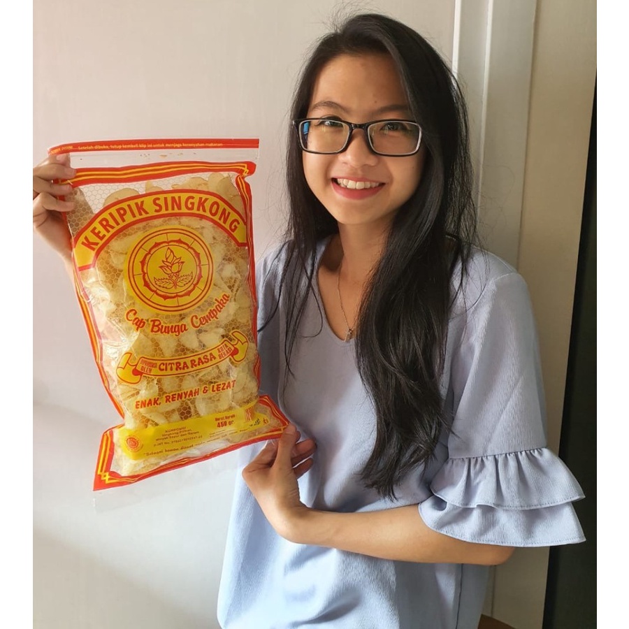 

Keripik Singkong Bunga Cempaka Citra Rasa Original Jumbo 450gr