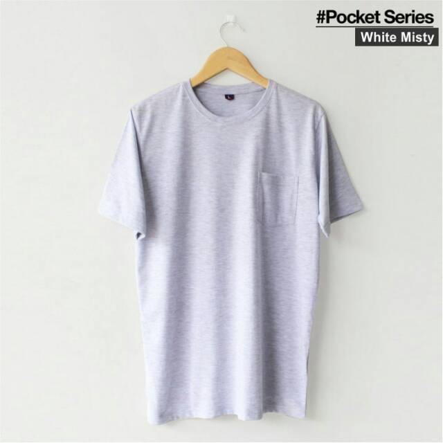 Kaos polos pocket premium