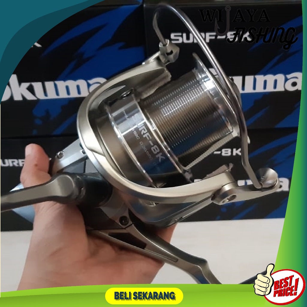 REEL OKUMA SURF 8K LONG SPOOL COCOK BUAT MANCING PASIRAN SALT WATER