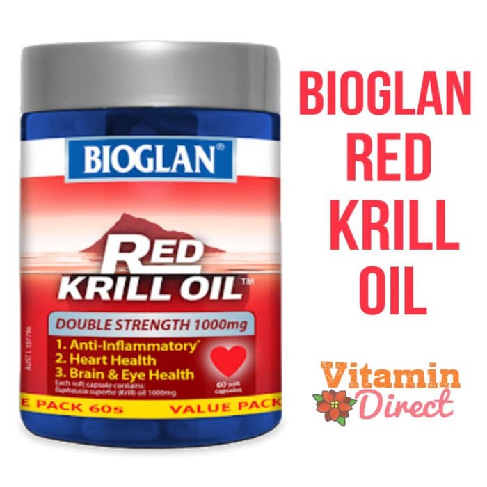DISKON -  Bioglan Red Krill Oil 1000mg 60 Capsules