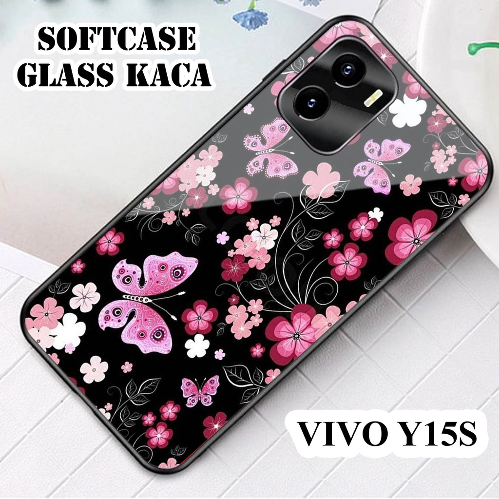 Softcase Glass Kaca VIVO Y15 S - Casing HP VIVO Y15 S[ S08 ].