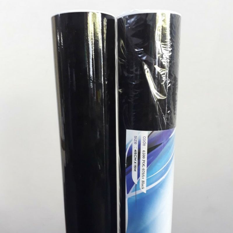 Beli Sticker Skotlet Hitam Glossy Kilap Per 1 Roll 15 Meter Seetracker Indonesia