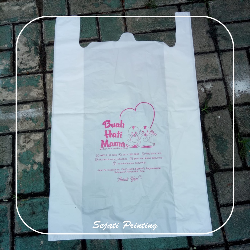 

Sablon Plastik Murah HD Kresek 50 , FREE DESAIN - SEJATIPRINTING