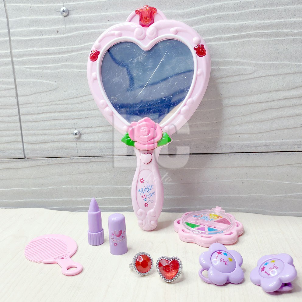 Beauty Play Set Mainan Alat Kecantikan Make Up Sisir Cermin Jepit Dandan Rias