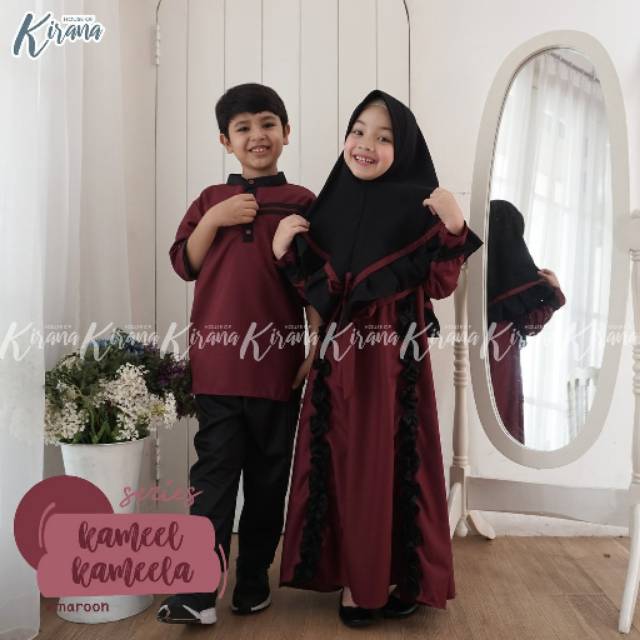 GAMIS ANAK KAMEELA by KIRANA| GAMIS ANAK MURAH| GAMIS ANAK COUPLE