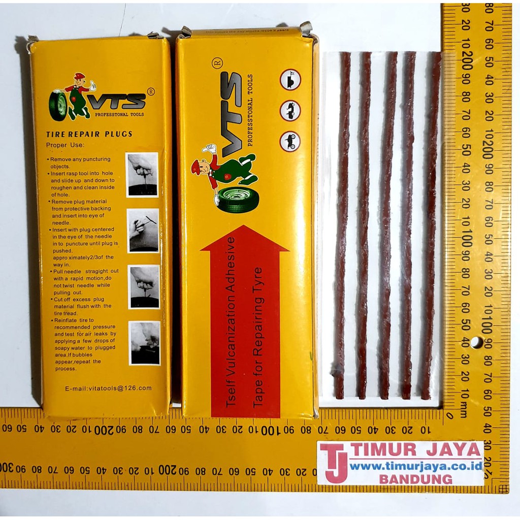 Refill Isi ulang tambal ban lem cacing karet tubeless tubles Nankai