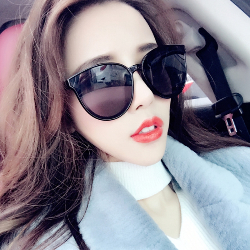 Korean fashion big frame retro ins trendy sunglasses for men and women