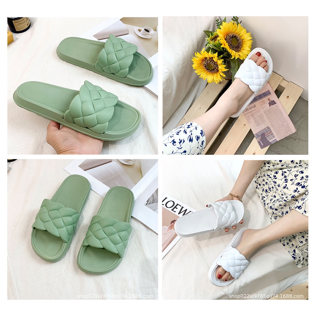 PROMO 10.10 PUNCAK ☀ACCBAYI☀ SF08 Sandal Slop Karet Berwarna / Sandal Wanita / Sandal Fashion Murah Import