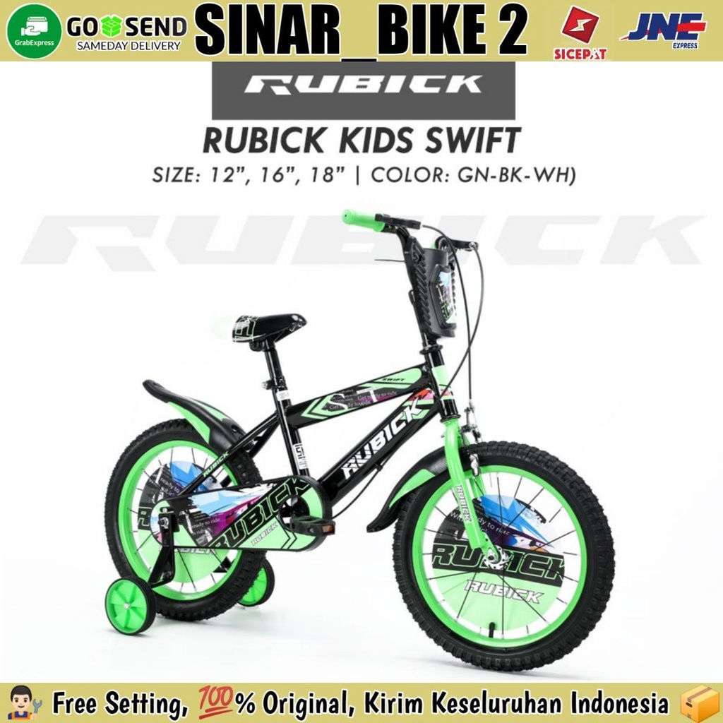 Sepeda Anak Laki 12.16 &amp; 18 Inch BMX RUBICK SWIFT