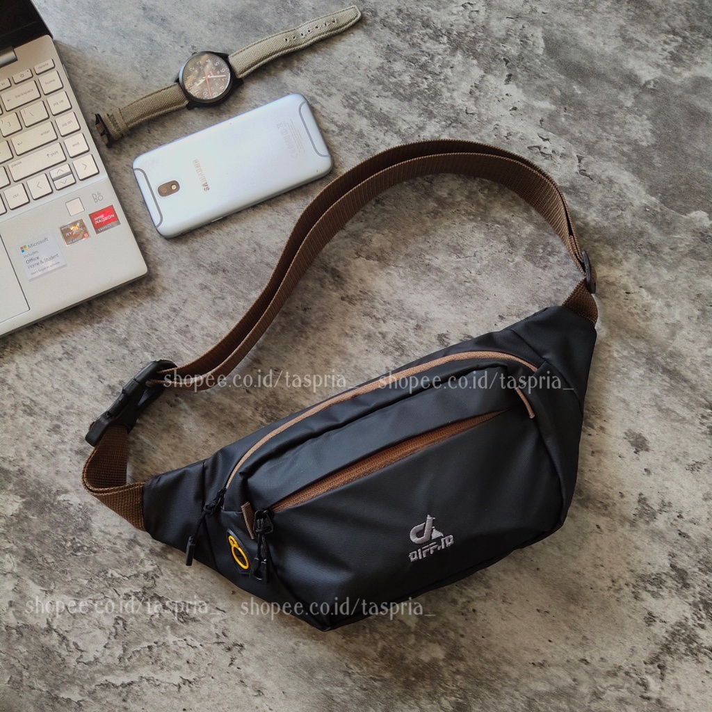 Tas Selempang Pria Anti Air Tas Slempang Waistbag Premium