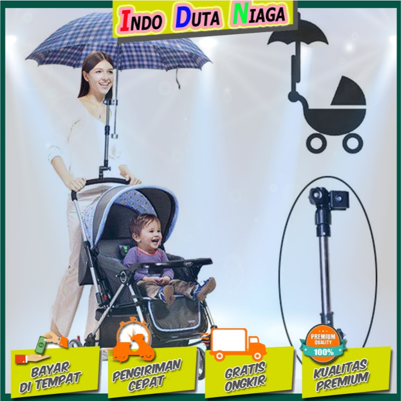 Alloet Holder Payung Multifungsi Sepeda Stroller Kereta Bayi - HTC19