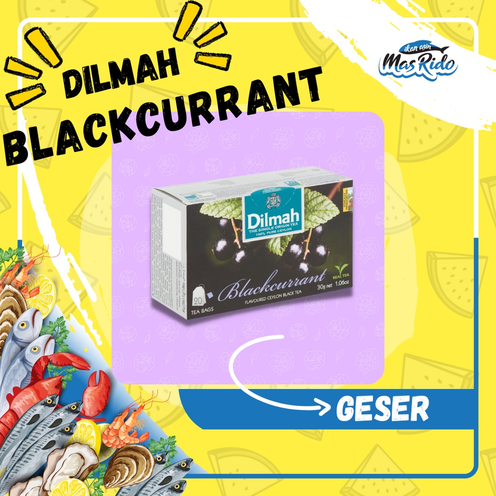 

Dilmah Blaccurant Tea Teh Hitam Blaccurant 20 Tea Bags Teh Premium