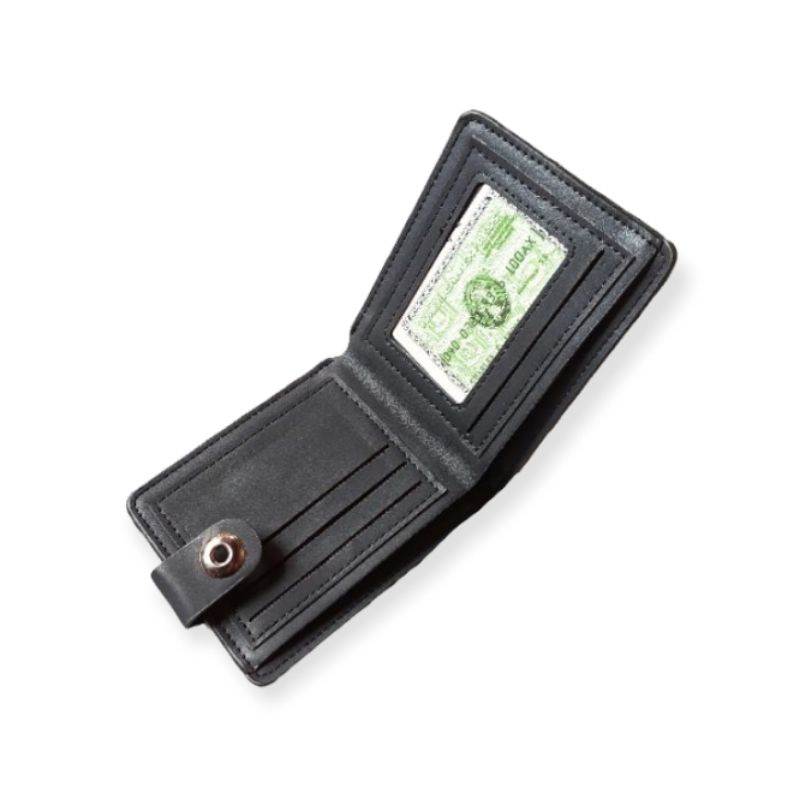 Dompet Pria Model Kancing Magnet  Resleting luar