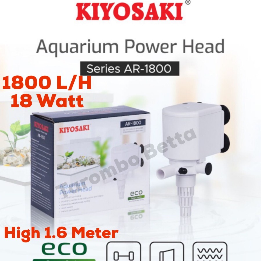 KIYOSAKI AR 1800 - Power Head Pompa Filter Air Celup Aquarium AR1800