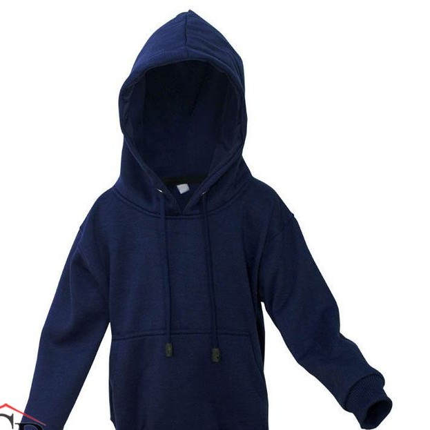 JAKET SWEATER HOODIE ANAK POLOS KEREN - NAVY