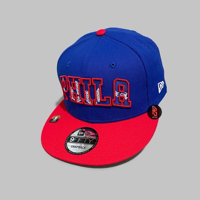 TOPI NEW ERA ORIGINAL 950 NBA DRAFT 2021 PHILADELPHIA 76ERS BLUE RED