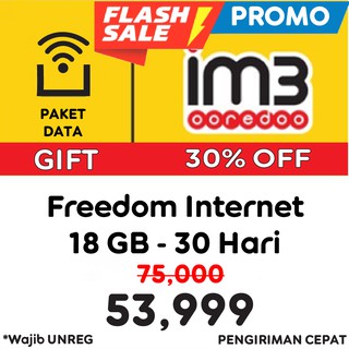 [Promo] Paket Data Indosat Freedom Internet 18 GB, 30 Hari