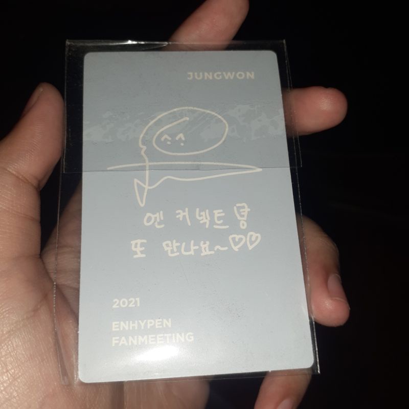 jungwon dvd en connect pc enhypen photocard