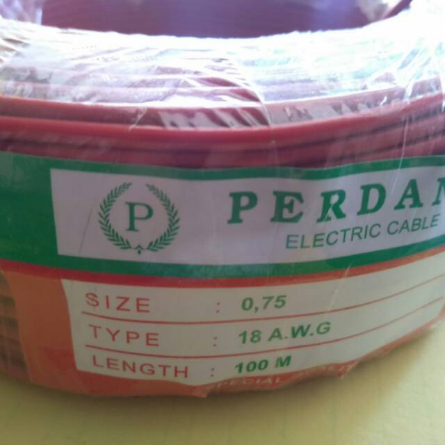 kabel 0 75 perdana kabel serabut 0 75 merek perdana harga per roll