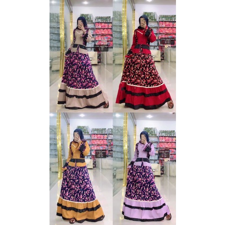 Gamis Terbaru inayah replika esme tunika gamis terlaris gamis mewah gamis murah lebaran terbaru gami