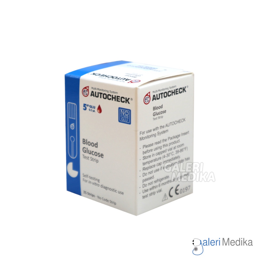 Autocheck Strip Glukosa / Autocheck Strip Gula Darah / Autocheck Glucose Test Strips