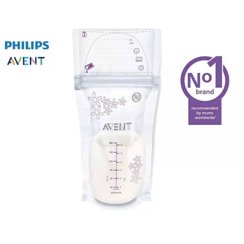 Avent - Breastmilk Storage Bags 25pcs (180ml)