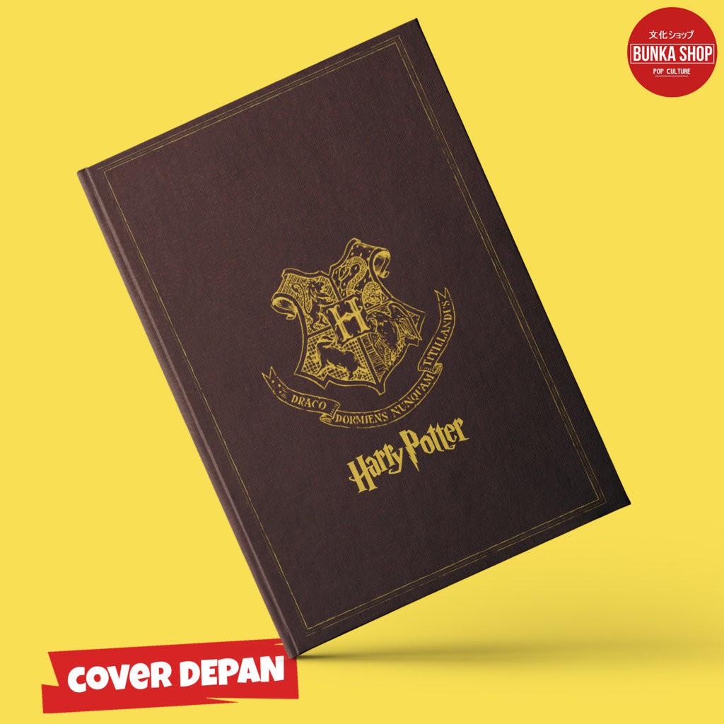 

Notebook Harry Potter Hogwarts Logo Hardcover A5 Buku Tulis Catatan Note Agenda Planner