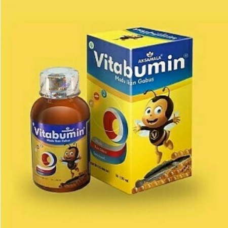 Vitabumin  Madu Albumin Ikan Gabus Sirup 130 ml Daya Tahan Tubuh /Nafsu Makan/Madu Anak