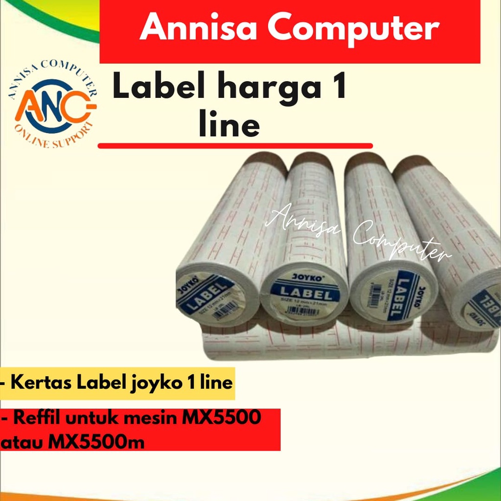 

LABEL Sticker Penembak Harga JOYKO / 1 Line / 2 Line / VT 9500 / Murah
