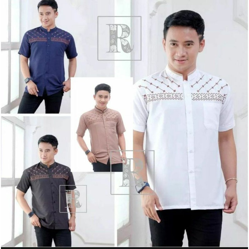Kemeja Koko Pria Muslim Jasuke Bordir Premium
