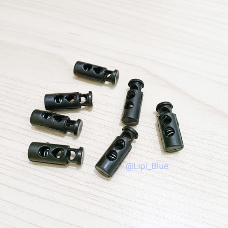 Stopper Tali 2 Lubang Panjang | Stopper strap mask stoper bahan aksesoris tali craft
