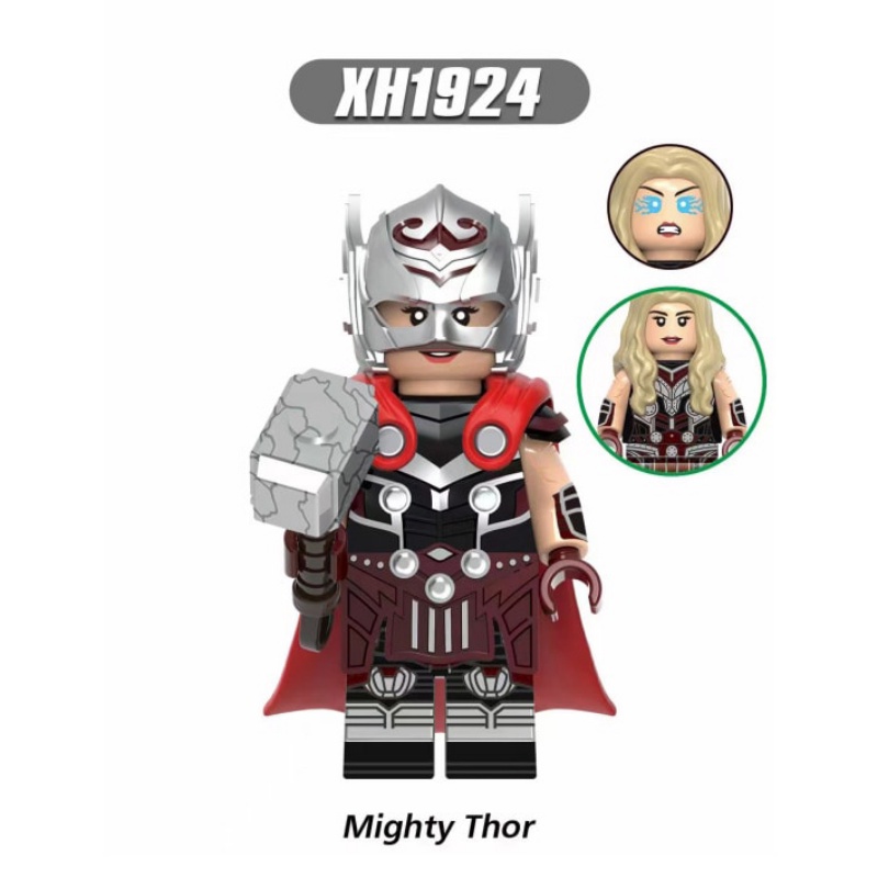 KORG X0339 Mainan Balok Bangunan Mini Figure Model Thor Janester Valkyrie Marvel Love and Thunder Untuk Hadiah