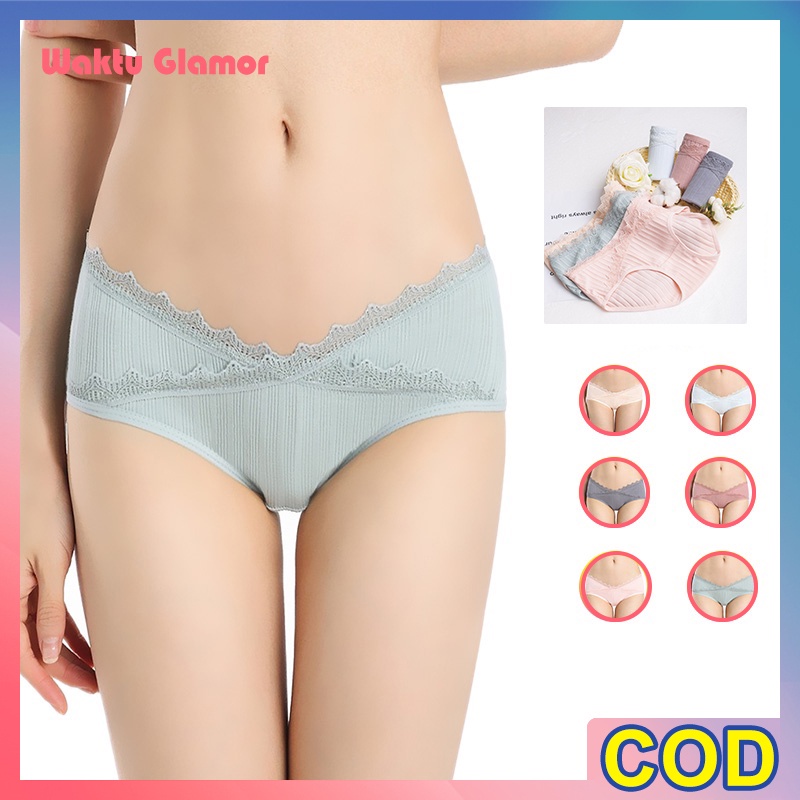 Celana Dalam Hamil Renda  Low Waist CD Wanita Hamil Jumbo Size Murah / Maternity Panty / CD Ibu Hami