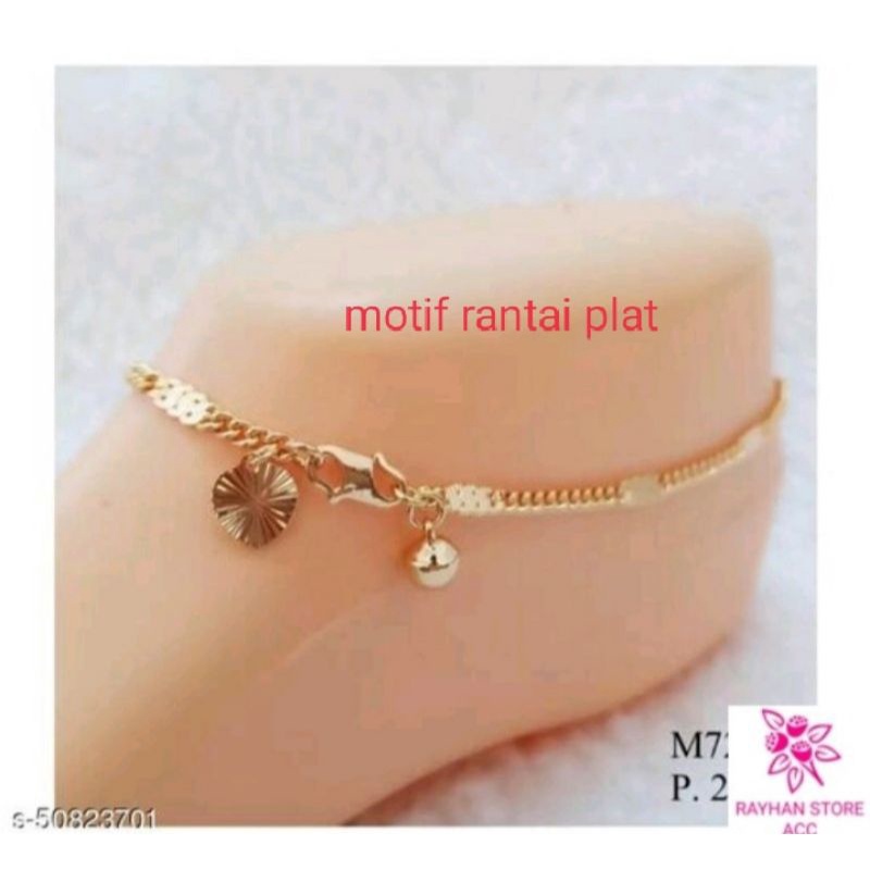 Gelang kaki wanita Titanium xuping gold terlaris perhiasan fhasion wanita lapis emas 22 K anti pudar