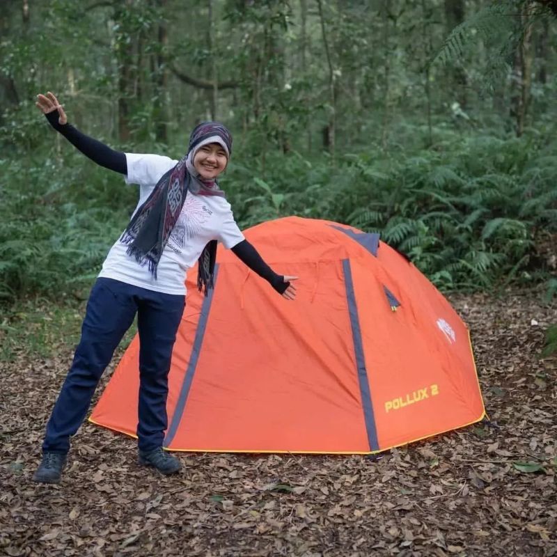 tenda Pollux + tenda kapasitas 2