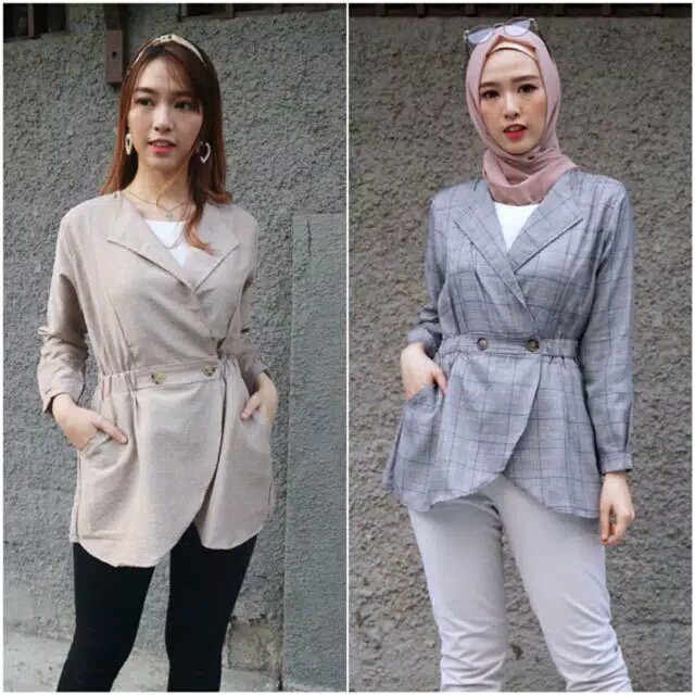 CHAMELE BLAZZER- VINTAGE OFFICE BLAZER WANITA 2065