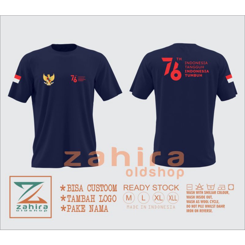 kaos kemerdekaan 17 agustus / kaos dirgahayu RI ke 76 / kaos kemerdekaan indonesia