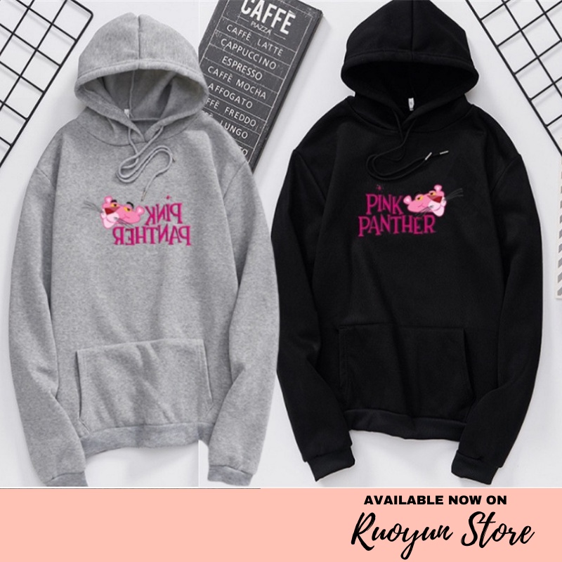 RYX - Happy Panther Atasan Hoodie Wanita Casual - Ori Import