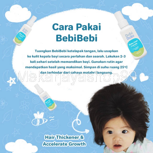 Bebi-Bebi Hair Lovely PENUMBUH RAMBUT DAN PELEBAT RAMBUT BALITA AMAN BPOM