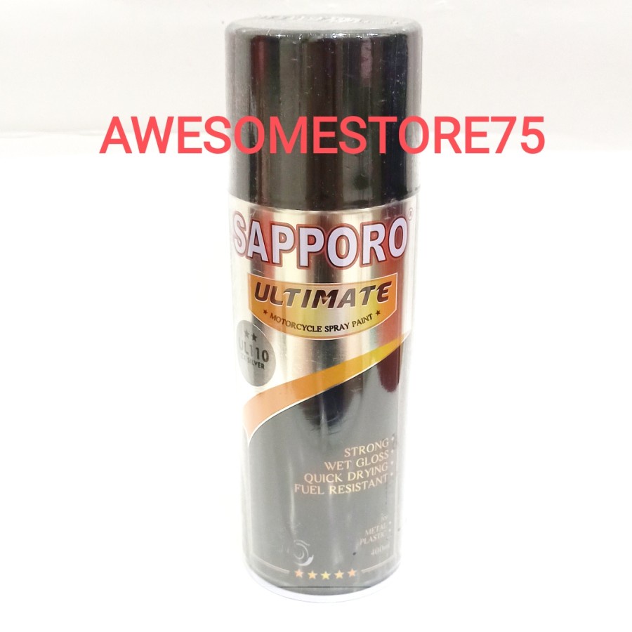 SAPPORO ULTIMATE ** UL110 ZX SILVER Perak Abu Abu Grey Ultra Kawasaki Cat Semprot Pilox Pylox Semi Doff