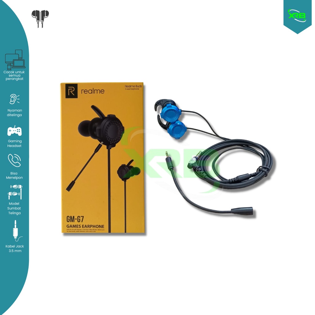 Realme buds LIVE SOUND headset with mic Microphone Audio Game Handsfree in ear buds earphone