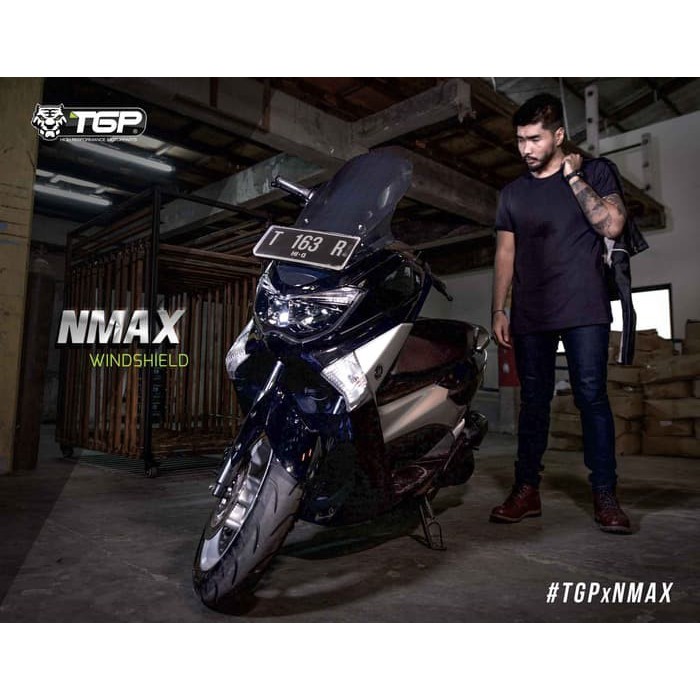 Visor Windshield Nmax TGP Kaca Tebal Dijamin Presisi Plus Baut