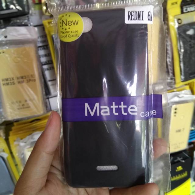 CASE MATTE XIAOMI REDMI 6A SOFTCASE BLACKMATTE REDMI 6A